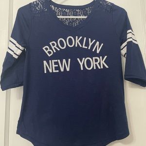 SO Lacey 3/4 sleeve shirt